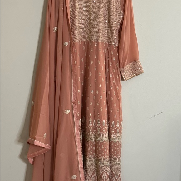Pink Anarkali Suit - Picture 3 of 6